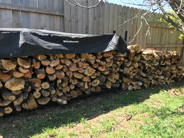 4' x 16' of Split Post Oak Delivered & Stacked in Lakeway
