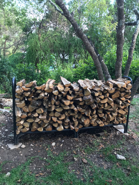 4' x 8' Split Post Oak Delivered & Stacked in Liberty Hill