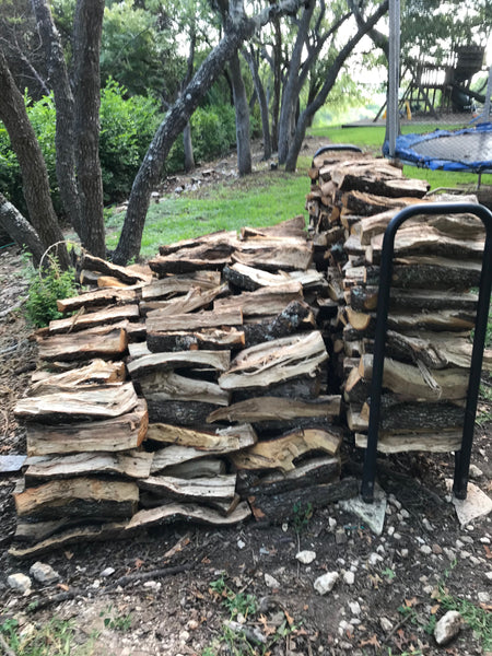 4'x 16' of Seasoned Post Oak - Split - Delivered & Stacked