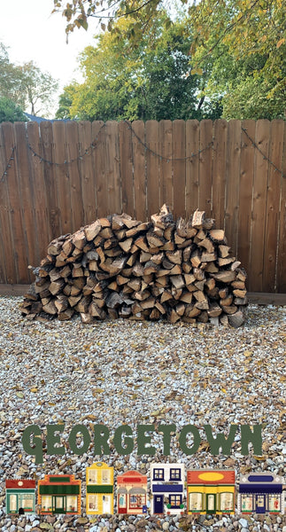 4'x 8' of Seasoned Post Oak - Split - Delivered & Stacked
