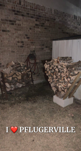 4'x 8' of Seasoned Post Oak - Split - Delivered & Stacked