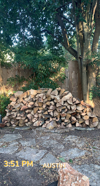 4'x 8' of Seasoned Post Oak - Split - Delivered & Stacked