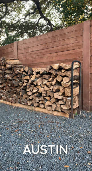 4'x 8' of Seasoned Post Oak - Split - Delivered & Stacked