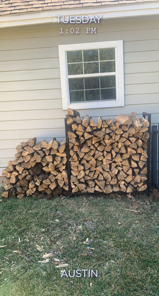 4'x 8' of Seasoned Post Oak - Split - Delivered & Stacked