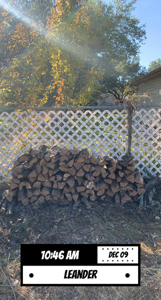 4'x 8' of Seasoned Post Oak - Split - Delivered & Stacked