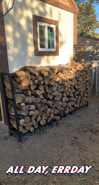 4'x 8' of Seasoned Post Oak - Split - Delivered & Stacked