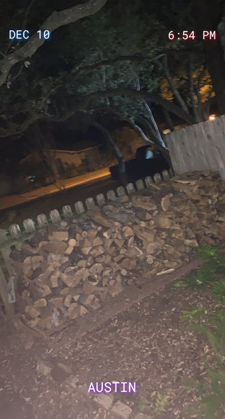 4'x 16' of Seasoned Post Oak - Split - Delivered & Stacked