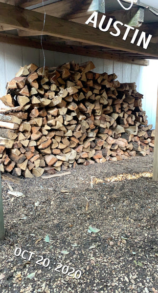 4'x 8' of Seasoned Post Oak - Split - Delivered & Stacked