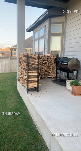 4'x 8' of Seasoned Post Oak - Split - Delivered & Stacked