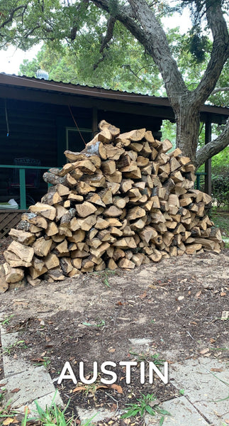 4'x 8' of Seasoned Post Oak - Split - Delivered & Stacked