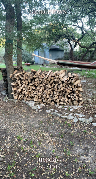4'x 8' of Seasoned Post Oak - Split - Delivered & Stacked