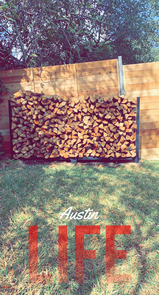 4'x 8' of Seasoned Post Oak - Split - Delivered & Stacked