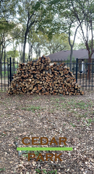 4'x 8' of Seasoned Post Oak - Split - Delivered & Stacked