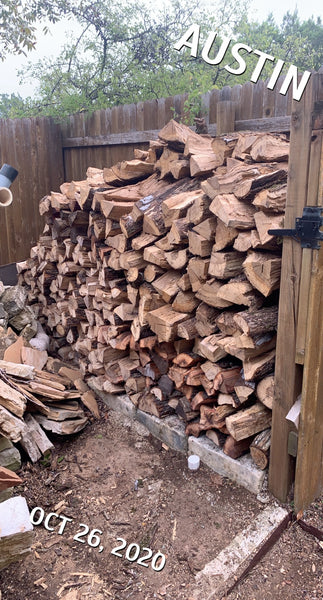 4'x 8' of Seasoned Post Oak - Split - Delivered & Stacked
