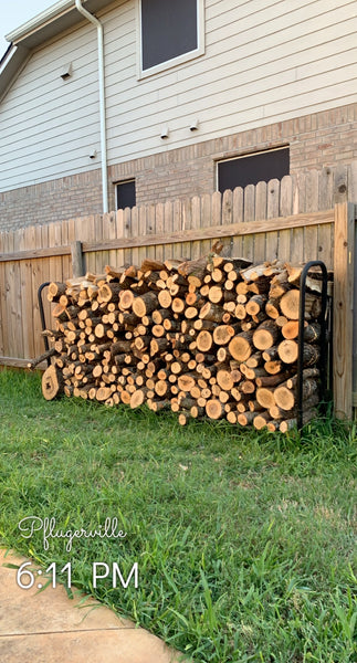 4'x 8' of Seasoned Post Oak - Split - Delivered & Stacked