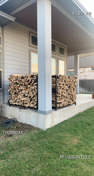 4'x 8' of Seasoned Post Oak - Split - Delivered & Stacked
