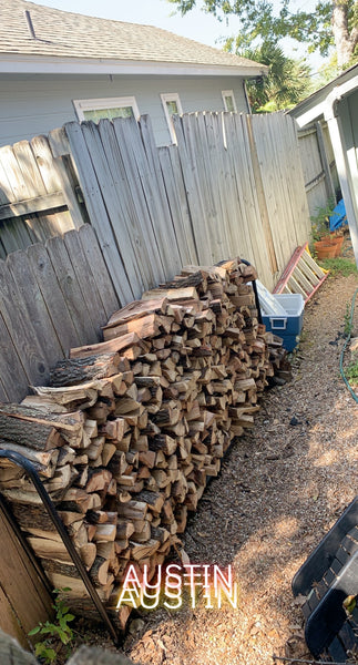 4'x 8' of Seasoned Post Oak - Split - Delivered & Stacked