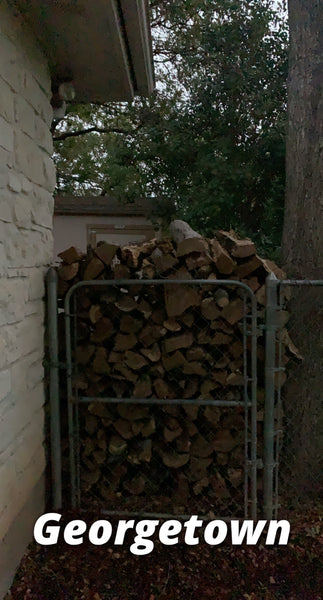 4'x 8' of Seasoned Post Oak - Split - Delivered & Stacked