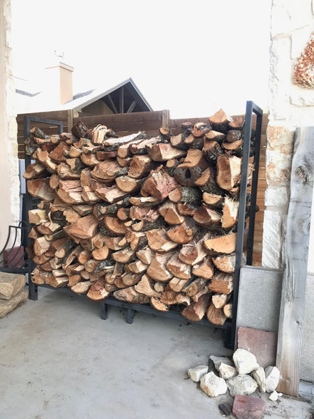 4' x 4' Split Post Oak Delivered & Stacked in Georgetown