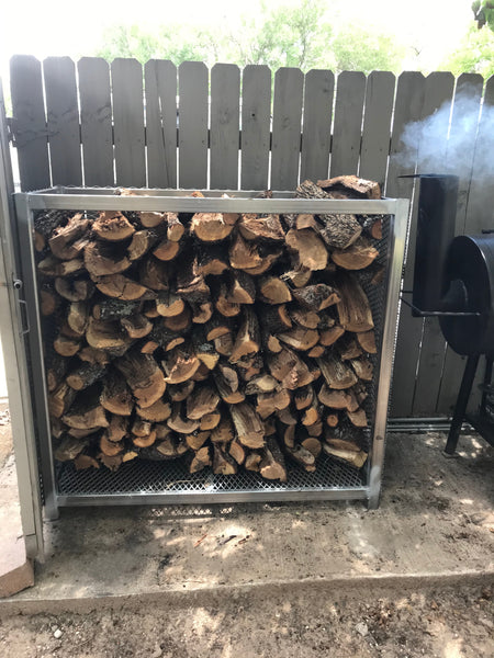 4' x 4' Split Post Oak Delivered & Stacked in Pflugerville